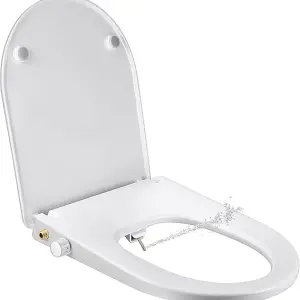 Capac wc cu bideu scaun toaleta spălare și curățare automată spălare și curățare automată pentru femei (forma D)
