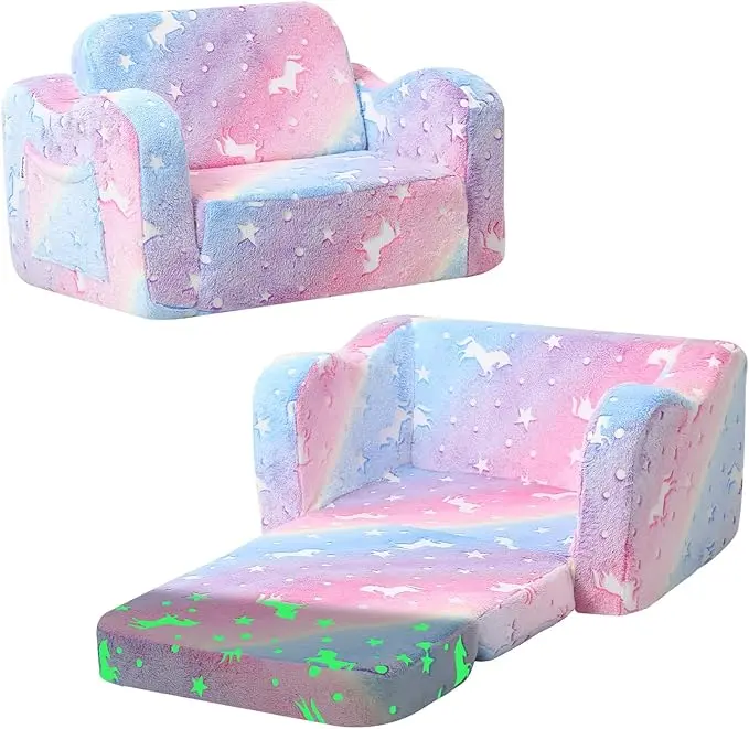 Canapea extensibilă 2 în 1 pentru copii MeMoreCool 1 Canapea extensibilă 2 în 1 pentru copii MeMoreCool